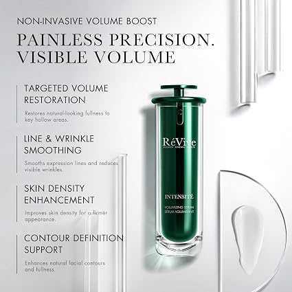 RéVive Intensité Volumizing Serum, Anti-Aging Face Serum for the Appearance of Volume Loss, Fine Lines & Wrinkles, with RV Volumizing Peptide, Skin Support Complex & Ceramide Blend, 30 ml / 1 oz